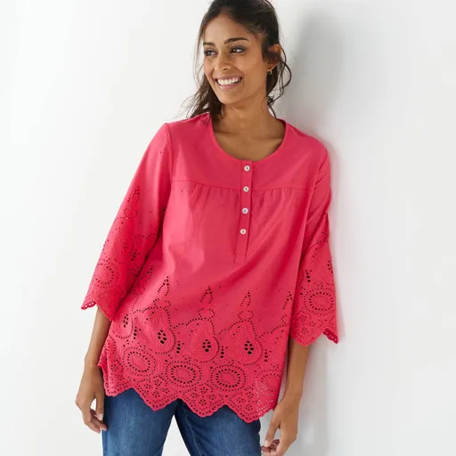 Madeirová blúzka s 3/4 rukávmi