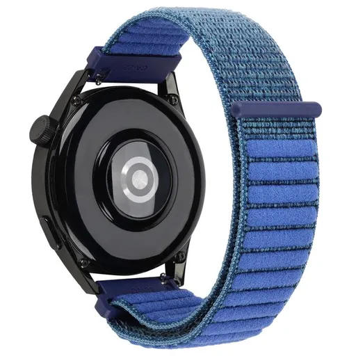 NYLON HOOK AND LOOP Univerzálny remienok pre hodinky so šírkou 20mm tmavomodrý