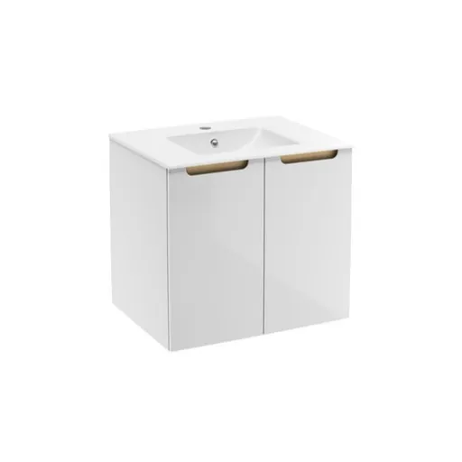 Kúpeľňová skrinka s umývadlom Naturel Stilla 60x60x45 cm biela STILLAD06033U1