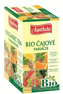APOTHEKE BIO ČAJOVÉ VARIÁCIE, 10x1,5 g, 10x1,8 g, 1x20 ks