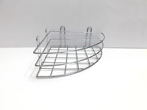 MAKRO - Polička rohová drôtená, pochrómovaná