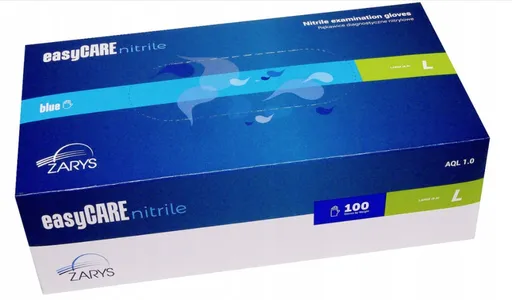 Rukavice nitril. nepúdr. easyCARE veľ. L modré 100ks