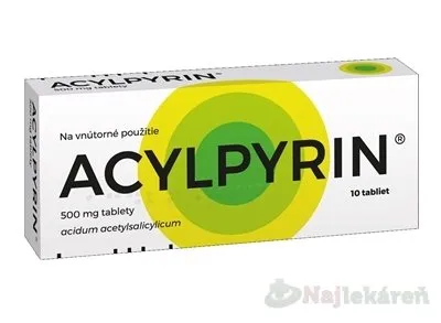 ACYLPYRIN 500 mg na horúčku 10 tbl
