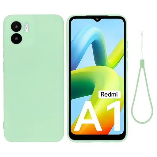 RUBBER Ochranný kryt pre Xiaomi Redmi A1 / Redmi A2 zelený