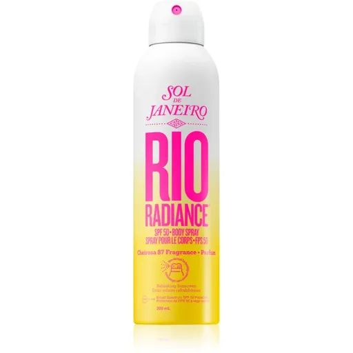 Sol de Janeiro Rio Radiance SPF 50 osviežujúci a hydratačný sprej pre ochranu pokožky SPF 50 200 ml