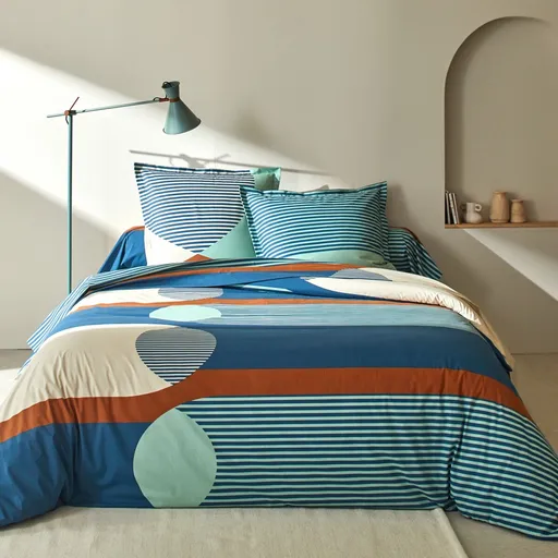 Posteľná bielizeň Nico s potlačou pruhov, bavlna