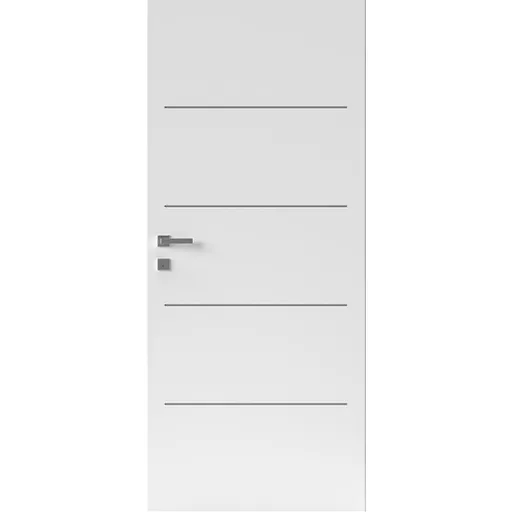 Interiérové dvere Naturel Ibiza alu pravé 90 cm biele IBIZAALUCPLB90P