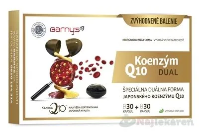 Barny's Koenzým Q10 DUAL 60 mg, 2x30 cps