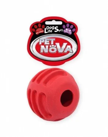 Petnova hračky pre zvieratá TPR FOODBALL RED hračka pre psa 6 cm
