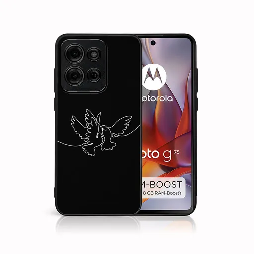 MY ART Ochranný kryt pre Motorola Moto G75 5G WHITE DOVE (195)