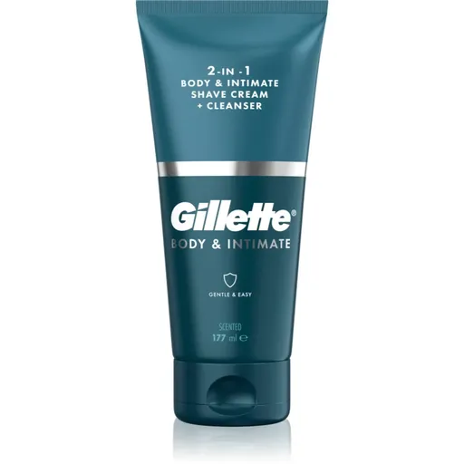 Gillette Body&Intimate 2in1 Shave Cream prípravok na holenie slabín s umývacou emulziou pre mužov 150 ml