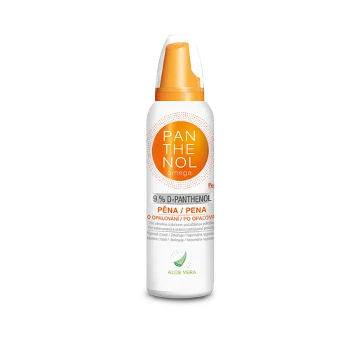 PANTHENOL OMEGA Chladivá pena s Aloe Vera 9% 200 ml, poškodený obal