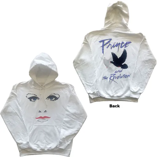 Prince mikina Faces & Doves Biela XXL