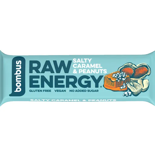 BOMBUS Raw energy salty caramel & peanuts 50 g