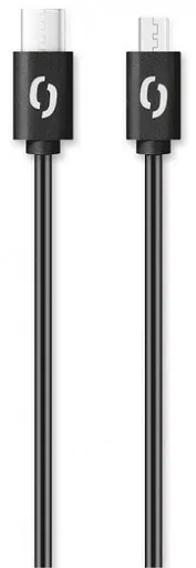 ALIGATOR Dátový kábel POWER 3A, USB-C/microUSB čierny