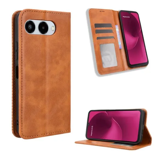 BUSINESS Peňaženkový kryt pre T Phone 3 hnedý