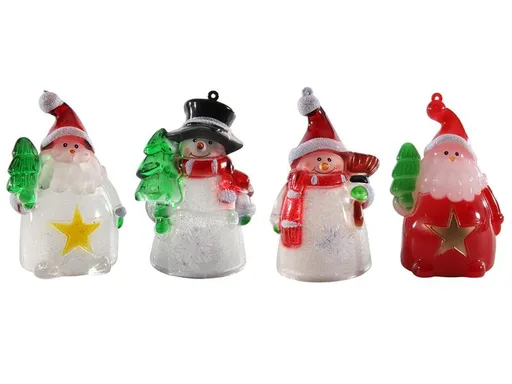 HIT Vianočná svetelná dekorácia LED postavička MIX druhov