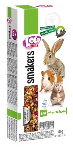 LOLOPETS tyčinka pre králiky a hlodavce, rohovník 2ks/90g