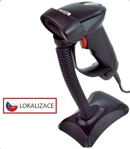 Virtuos laserová čítačka HT-900A, USB (emulácia klávesnice/RS232), čierna