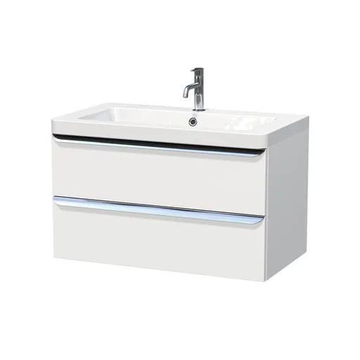 Kúpeľňová skrinka s umývadlom Naturel Pavia 85x53x49 cm biela mat PAVIA385ZCR
