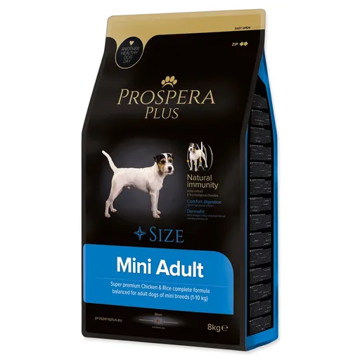 Krmivo Prospera Plus Mini Adult kura s ryžou 8kg