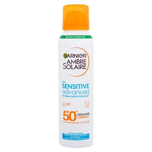GARNIER Ambre Solaire Sensitive Advanced SPF 50+ Opaľovacia hmla 150 ml