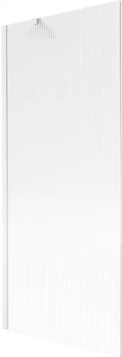 MEXEN/S - Next vaňová zástena FIX 80 x 150, prúžky, biela 895-080-000-00-09-20