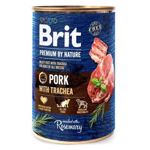BRIT Premium by Nature Pork & Trachea konzerva pre psov, Hmotnosť balenia: 400 g