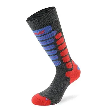 Lenz SKIING kids 2.0 10 svetlo sivá / červená / modrá 23-26 (9006729111226)