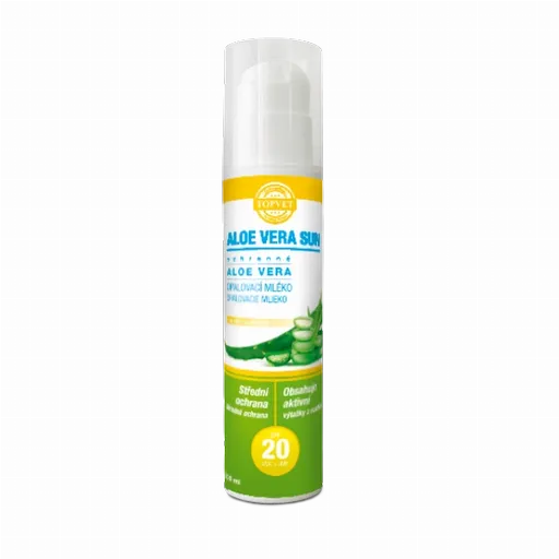 Aloe vera opaľovacie mlieko SPF 20 200 ml - Green idea
