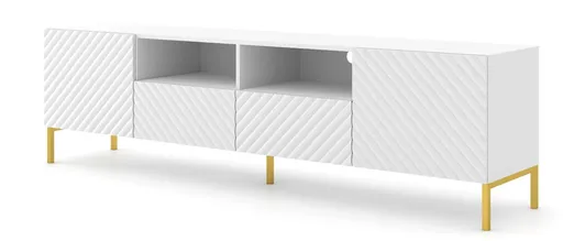 ARTBm Tv stolík SURF 200 | 2D2S Prevedenie: Biely mat / zlaté nohy