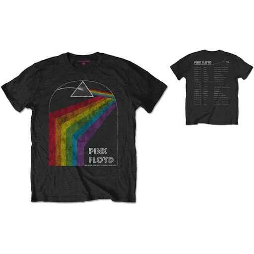 Pink Floyd tričko Dark Side of the Moon 1972 Tour Čierna XXL