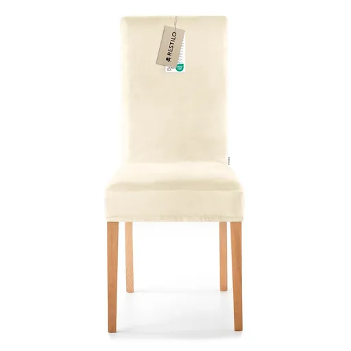Restilo Napínací poťah na stoličku Sento krémová, 48 x 48 x 58 + 10 cm