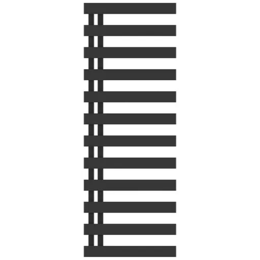 HOPA Edinburgh kombinovaný radiátor 138x50 cm čierny matný RADEDI501431