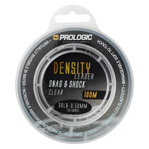 Prologic šokový vlasec density snag shock leader clear 100 m - 0,50 mm 13,6 kg