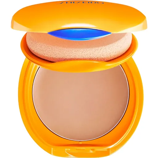 Shiseido Expert Sun Protector Tanning Compact Foundation SPF10 vodeodolný kompaktný make-up plniteľný odtieň Honey 12 g