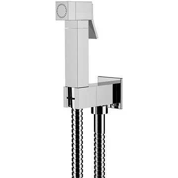 SAPHO Nástenný ventil s ručnou bidetovou sprchou a bezpečnostnou poistkou, hranatý, chróm  DB108