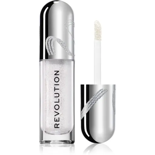 Makeup Revolution Metallic Muse Glitter Muse trblietavé tekuté očné tiene odtieň Silver 3.5 ml