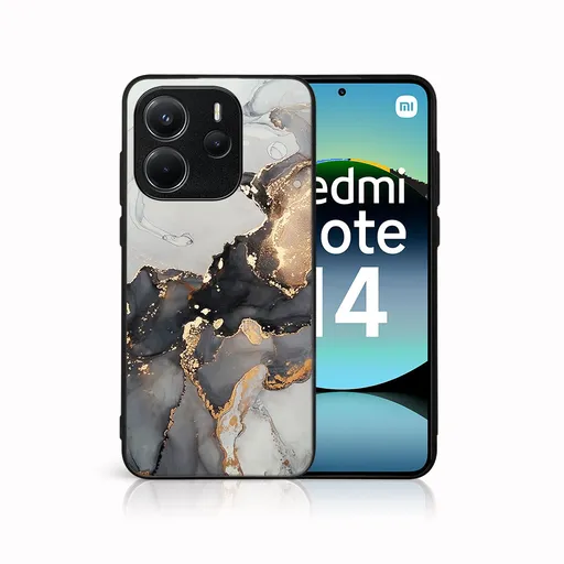 MY ART Ochranný kryt pre Xiaomi Redmi Note 14 GREY MARBLE (140)