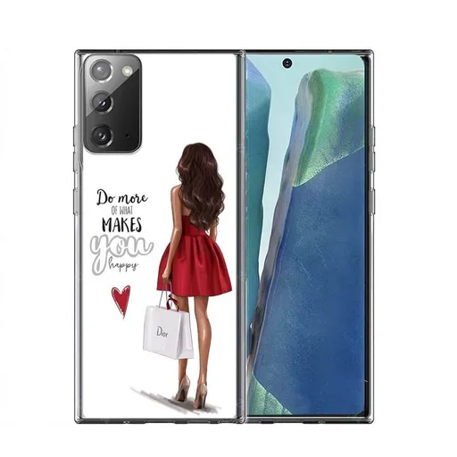 PROTEMIO MY ART Ochranný kryt Samsung Galaxy Note 20 RED DRESS (137)