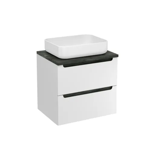 Kúpeľňová skrinka pod umývadlo Naturel Stilla 60x60x45 cm biela STILLAD06056DC