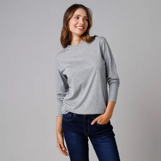 Termo tričko Thermoperle®so stojačikom a dlhými rukávmi