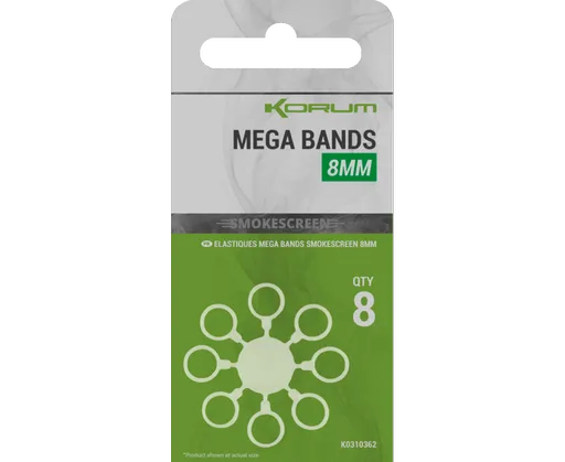 Korum krúžky smokescreen mega bands - 8 mm