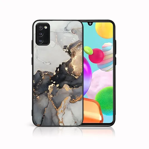 MY ART Ochranný obal pre Samsung Galaxy A41 GREY MARBLE (140)