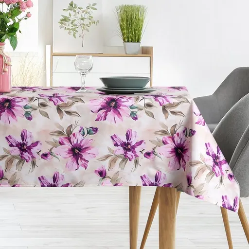 ArtFir Záhradný obrus GARDEN 29G | krémová/ružová 140 x 220 cm