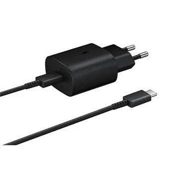 Samsung sieťová nabíjačka EP-TA800EBE + kábel EP-DG980BBE USB-C, 25W, čierna, (bulk)