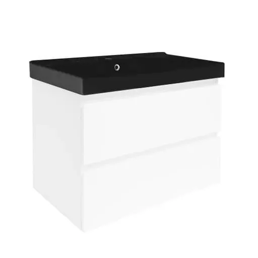 Kúpeľňová skrinka s umývadlom SAT B-Way 79x50x45 cm biely lesk BWAY280WU1B