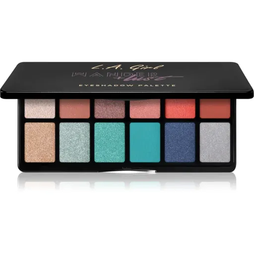 L.A. Girl Cosmetics Fanatic paletka očných tieňov odtieň Wanderlust 12x1 g