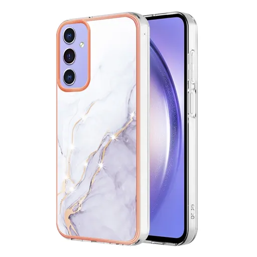 IMD MARBLE Ochranný kryt pre Samsung Galaxy A15 / A15 5G WHITE