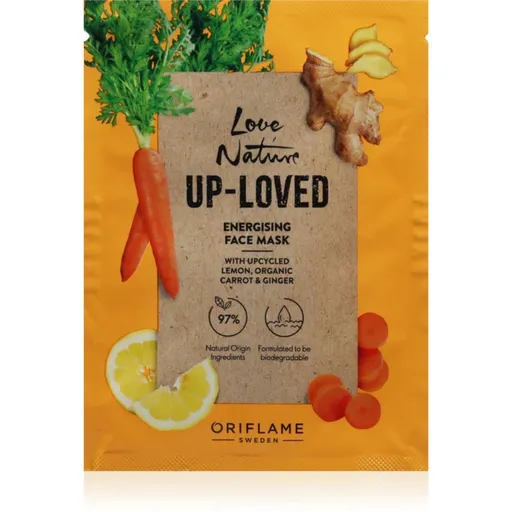 Oriflame Love Nature Up-Loved Upcycled Lemon & Organic Carrot & Ginger obnovujúca maska 10 ml